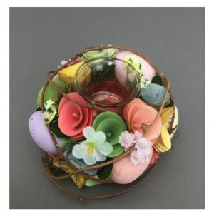 Spring Blooms Candle Holder