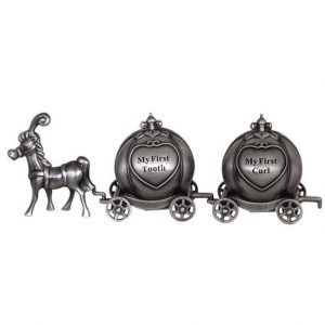 Pewter First Tooth And Curl Pumpkin Carriage