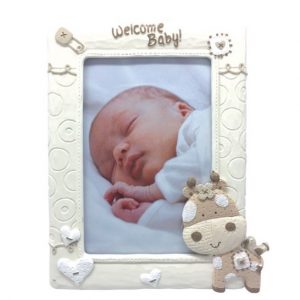 Giraffe Series Welcome Baby Photo Frame