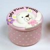 Teddy Baby Girl Tooth And Curl Trinket Box Set