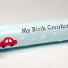 Teddy Baby Boy Birth Certificate Holder