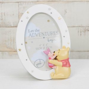 Disney Pooh & Piglet Round Resin Frame