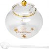 Ashdene Honey Bee Glass Sugar Bowl With Spoon