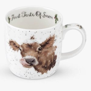 Wrendale Christmas First Taste Of Snow Mug