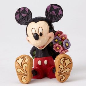 Jim Shore Mickey Mouse With Flowers Figurine