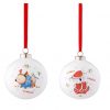 Barney Saves Christmas Baubles 4 Pack