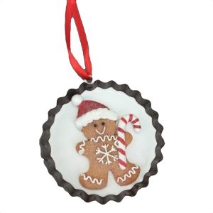 Gingerbread Boy Hanging Ornament