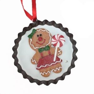 Gingerbread Girl Hanging Ornament