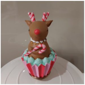 Christmas Candy Cupcake - Reindeer