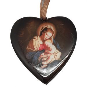 Christmas Heart Ornament - Mother And Child