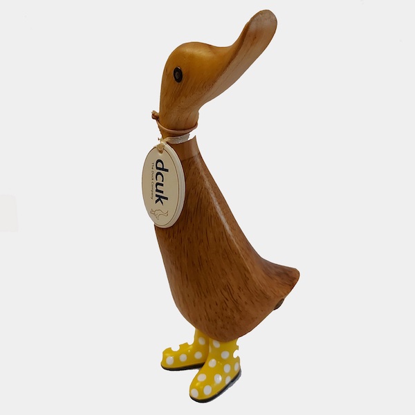 Natural Welly Ducklings Spotted Yellow