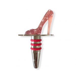 Luxe Wine Stopper Pink Stiletto