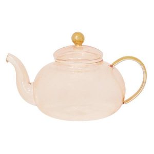 Cristina Re Rose Glass Teapot