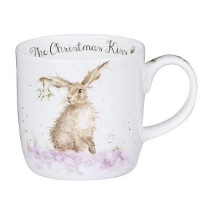 Wrendale Christmas Kiss Mug Hare