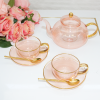 Cristina Re Rose Glass Teacup And Saucer Set