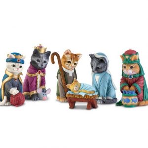 The PURR-fect Christmas Pageant Figurine Collection