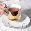 Christiana Leopard Gold Reflection Cup And Saucer