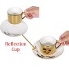 Christiana Leopard Gold Reflection Cup And Saucer