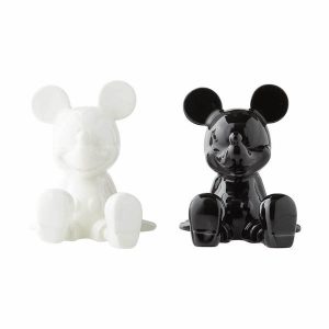 Salt And Pepper Shaker Set Black And White Mickey