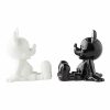 Salt And Pepper Shaker Set Black And White Mickey