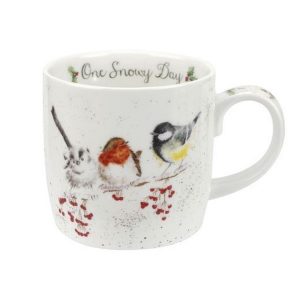 Wrendale Christmas One Snowy Day Mug