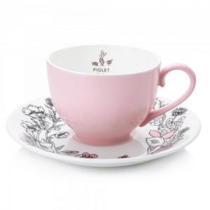 English Ladies Piglet Teacup and Saucer