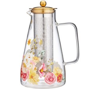 Springtime Soiree Glass Infuser Jug