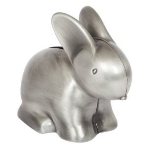 Pewter Rabbit Money Box