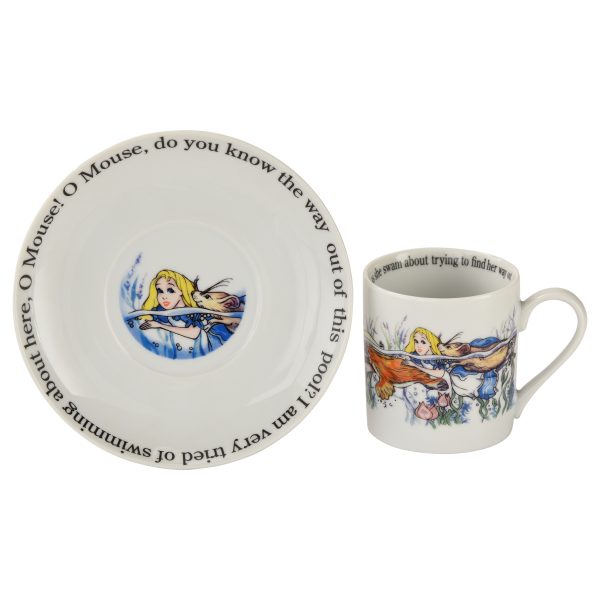 Cardew Designs Alice In Wonderland Alice Swimming Cup And Saucer