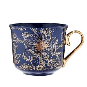 Ashdene Gilded Blooms Sapphire Mug