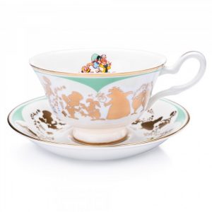 English Ladies Alice In Wonderland Mad Hatter Cup And Saucer