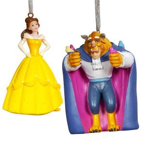 Disney Christmas Hanging Ornaments Beauty And The Beast