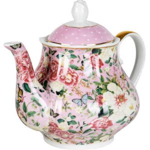 Floral Garden Teapot Pink