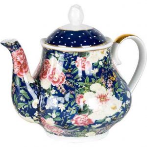 Floral Garden Teapot Navy