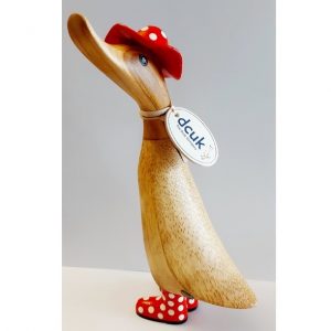 Spotted Welly Duckling With Hat Red 2