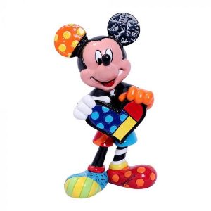 Disney Britto Mini Mickey Holding Heart Figurine