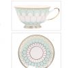 Christiana Rosette Teal Cup And Saucer