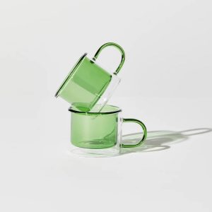 Shorty Espresso Cup Set In Green