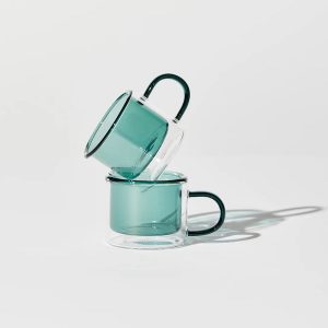 Shorty Espresso Cup Set In Teal