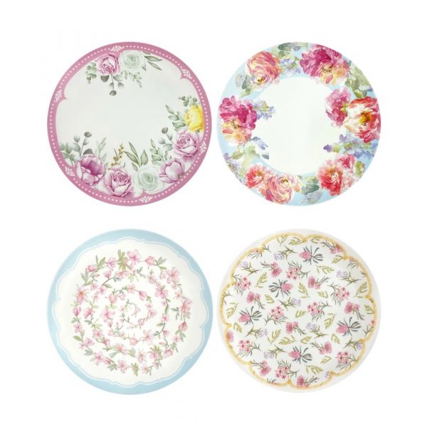 Floral Bamboo 10" Plate Set