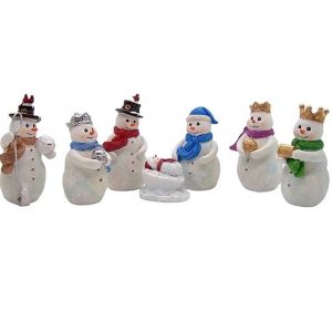 Snowman Nativity Scene 7 Piece Set