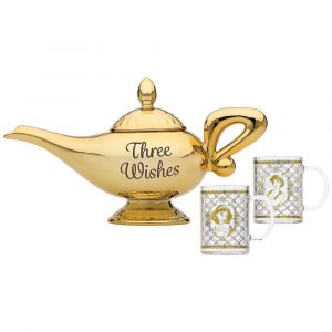 Disney Teapot & Glasses Set Aladdin Lamp