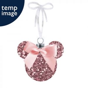 Minnie Christmas Pink Blush Glitter Bauble Boxed