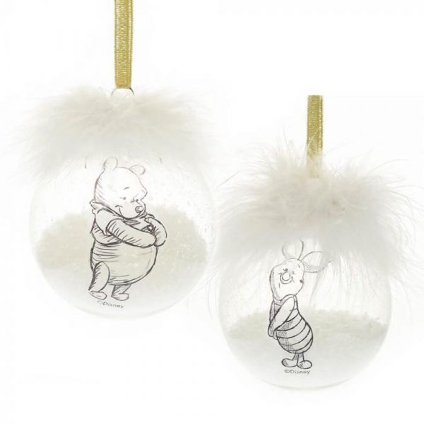 Disney Christmas Collectible Bauble Set: Pooh And Piglet