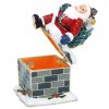 Xmas Santa Down Chimney Trinket Box