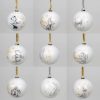 Disney Collectible White Glitter Baubles Set of 15