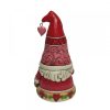 Jim Shore Heartwood Creek Gnomes- Love Gnome With Red Hearts Hat