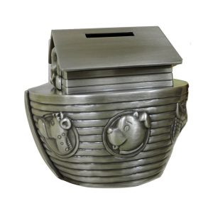 Pewter Noahs Ark Money Box