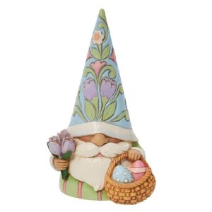 Jim Shore Heartwood Creek Gnomes - Easter Gnome With Basket