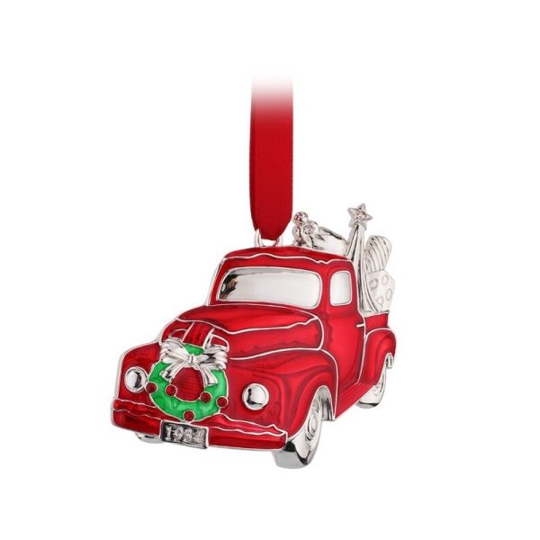 Whitehill Christmas Red Truck Hanging Ornament